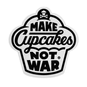 Johnny Cupcakes "Make Cupcakes Not War" Sticker
