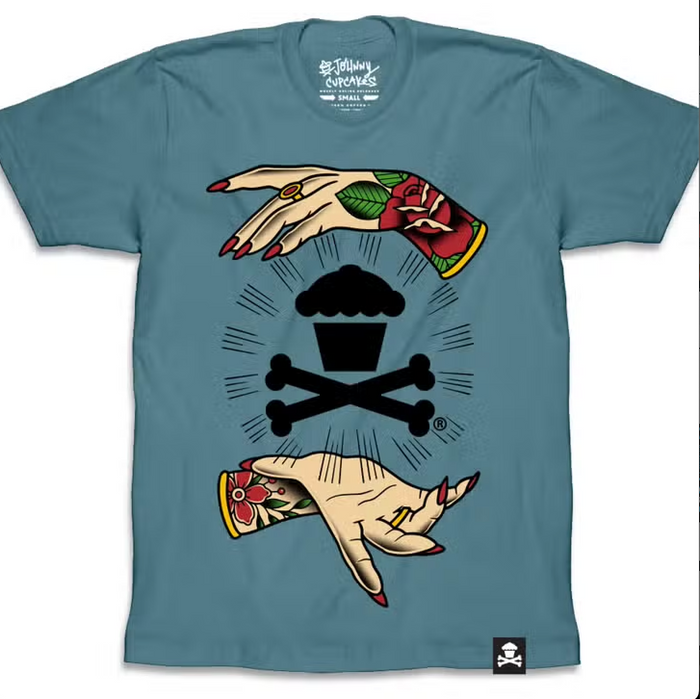 Johnny Cupcakes "Radiating Tattoo Hands" Graphic T-shirt