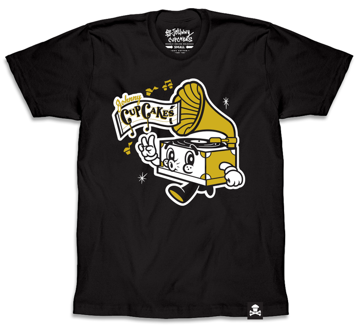 Johnny Cupcakes "Retro Record Player" Tee