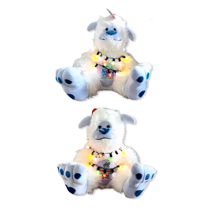 Jumbo Light-Up Plush Snow Yeti - 2 Pieces Per Pack 26090 KIPP BROTHERS
