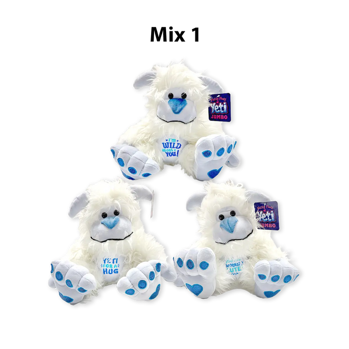 Jumbo Light-Up Plush Snow Yeti - 2 Pieces Per Pack 26090 KIPP BROTHERS