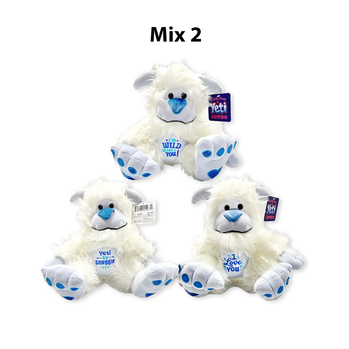 Jumbo Light-Up Plush Snow Yeti - 2 Pieces Per Pack 26090 KIPP BROTHERS