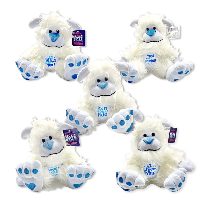 Jumbo Light-Up Plush Snow Yeti - 2 Pieces Per Pack 26090 KIPP BROTHERS