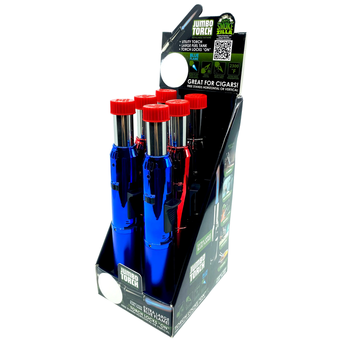 Jumbo Torch Stick Lighter - 6 Pieces Per Retail Ready Display 22382 SMOKEZILLA