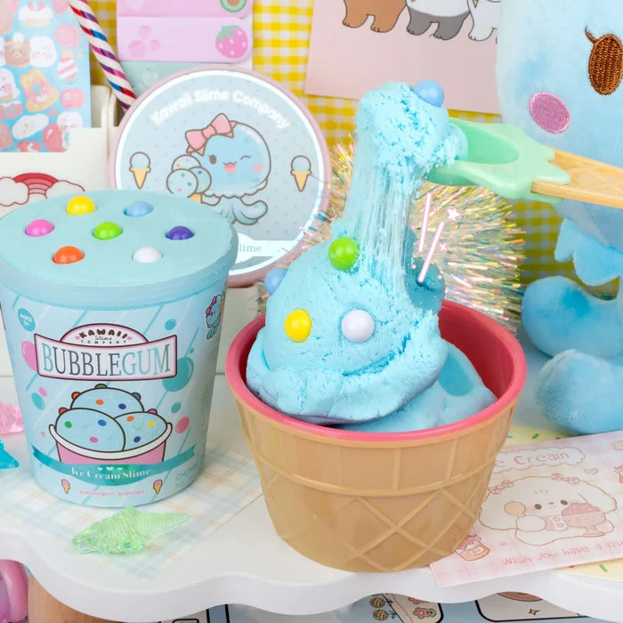 Kawaii Slime Company Bubblegum Scented Ice Cream Pint Slime