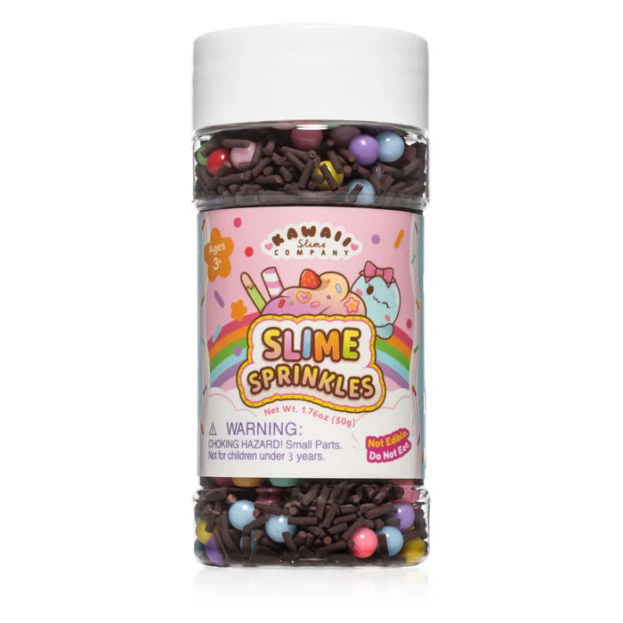 Kawaii Slime Company Chocolate Candy Slime Sprinkles Shaker Jar