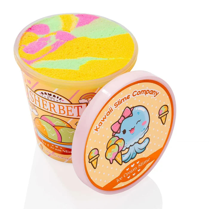Kawaii Slime Company Sherbert Scented Ice Cream Pint Slime
