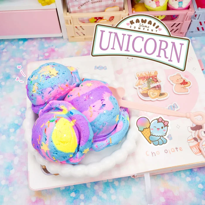 Kawaii Slime Company Unicorn Scented Ice Cream Pint Slime