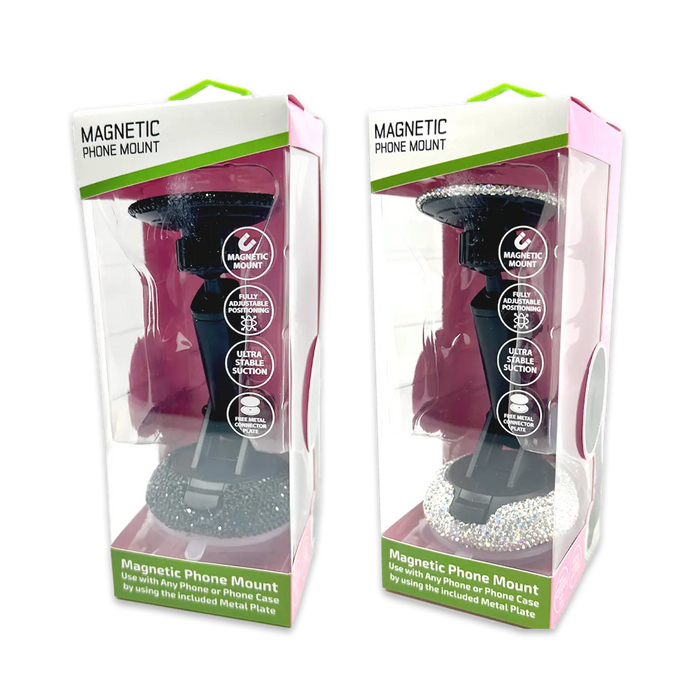 Large Rhinestone Phone Mount - 3 Pieces Per Retail Ready Display 25160 GADGET GEAR