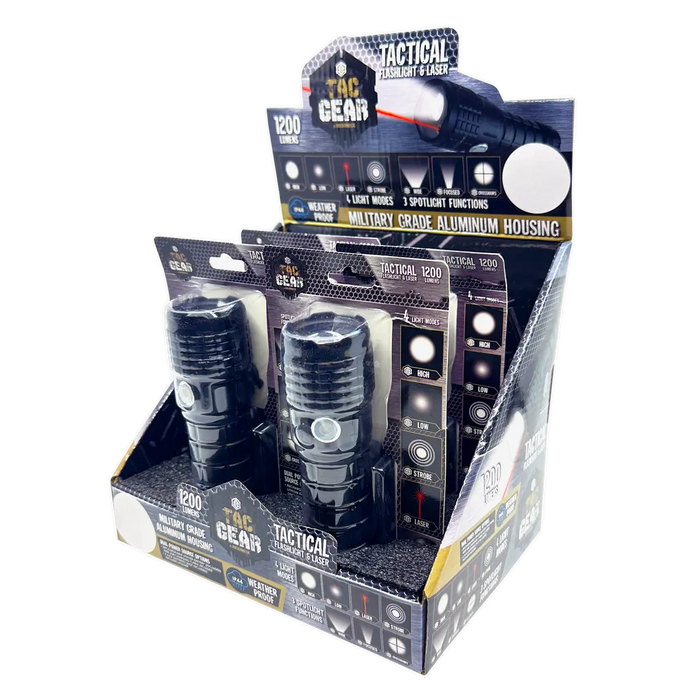 LED Flashlight Multi-Function Hazard Tool - 4 Pieces Per Retail Ready Display 41672 TAC GEAR