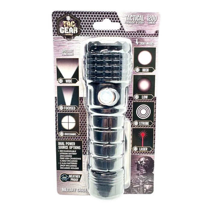 LED Flashlight Multi-Function Hazard Tool - 4 Pieces Per Retail Ready Display 41672 TAC GEAR