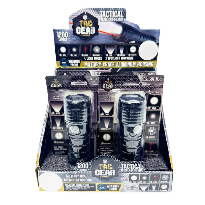 LED Flashlight Multi-Function Hazard Tool - 4 Pieces Per Retail Ready Display 41672 TAC GEAR