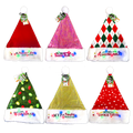 Light Up Christmas Santa Winter Hat with Merchandising Hang Strip - 6 Pieces Per Pack 26170 NOVELTY INC