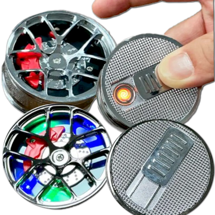 Light-up Coil Lighter Wheel - 6 Pieces Per Retail Ready Display 25771 CAR VIBEZ