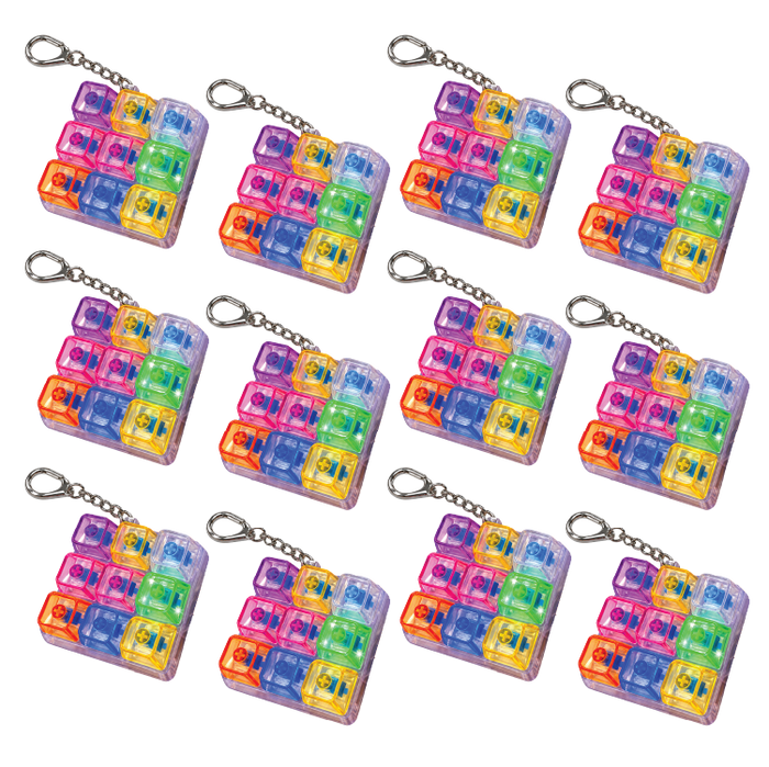 Light-Up Fidget Keypad Keychain - 12 Pieces Per Retail Ready Display 27052