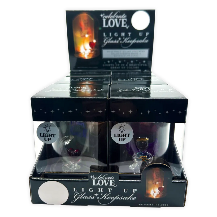Light-Up Glass Keepsake - 6 Pieces Per Retail Ready Display 24545 NOVELTY INC