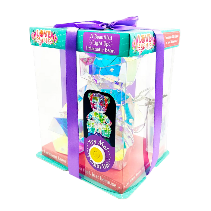 Light-Up Prismatic Bear Keepsake - 1 Piece Per Retail Ready Display 25230 NOVELTY INC