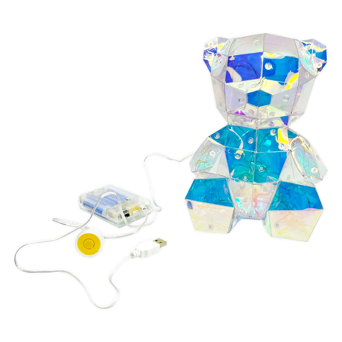 Light-Up Prismatic Bear Keepsake - 1 Piece Per Retail Ready Display 25230 NOVELTY INC