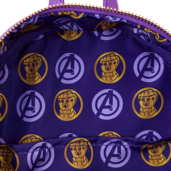 Loungefly Marvel Metallic Thanos Gauntlet Mini Backpack