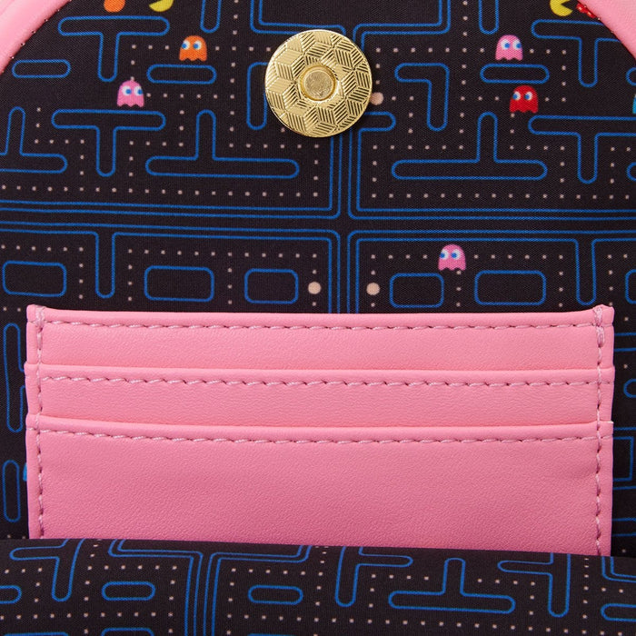 Loungefly Pac-Man Pinky the Ghost GITD Sling Crossbody Bag