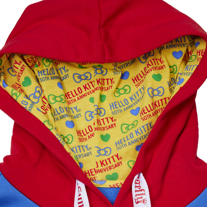 Loungefly Sanrio Hello Kitty 50th Anniversary Color Block Unisex Hoodie