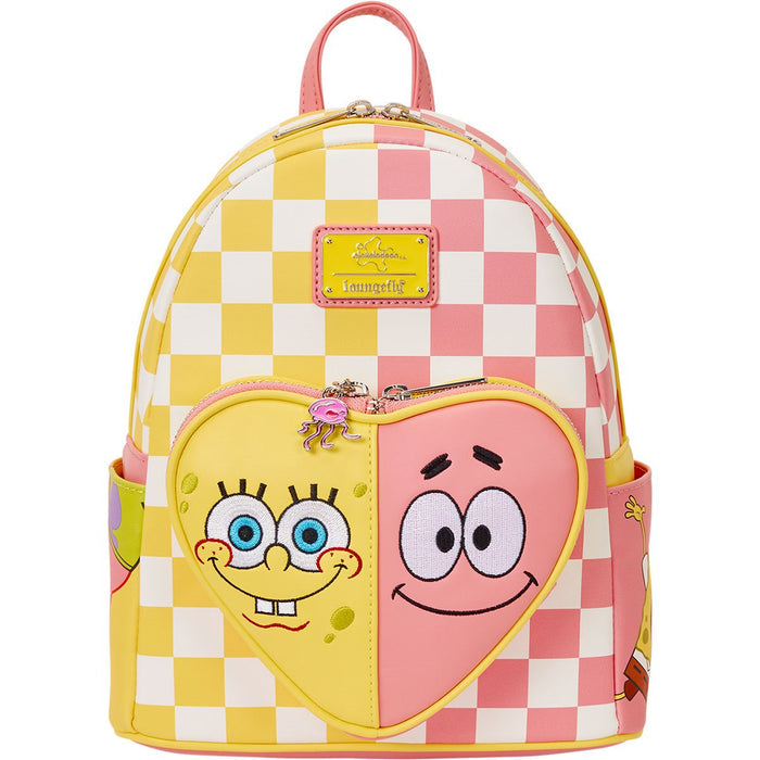 Loungefly Spongebob Squarepants and Patrick Star Checkered Mini Backpack PRE SALE (August 2026)
