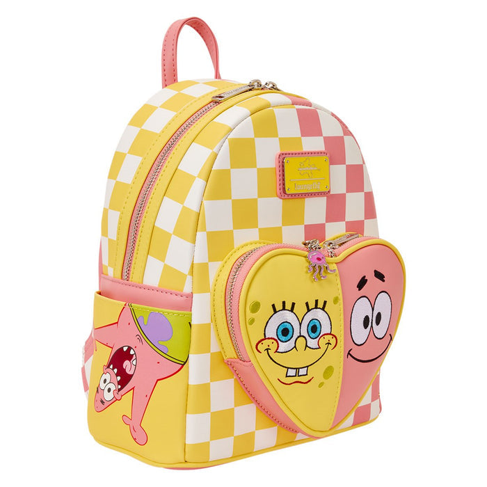 Loungefly Spongebob Squarepants and Patrick Star Checkered Mini Backpack PRE SALE (August 2026)