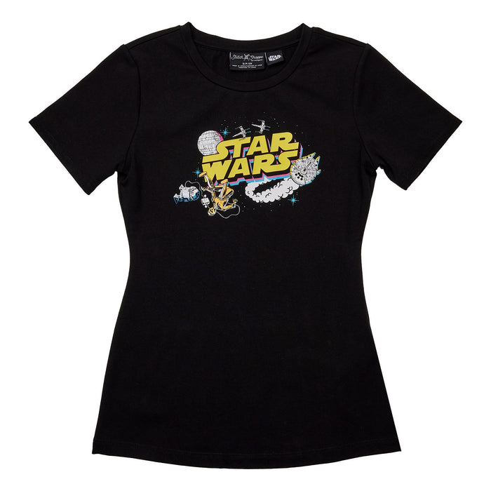 Loungefly Stitch Shoppe Star Wars Logo Ariana Top