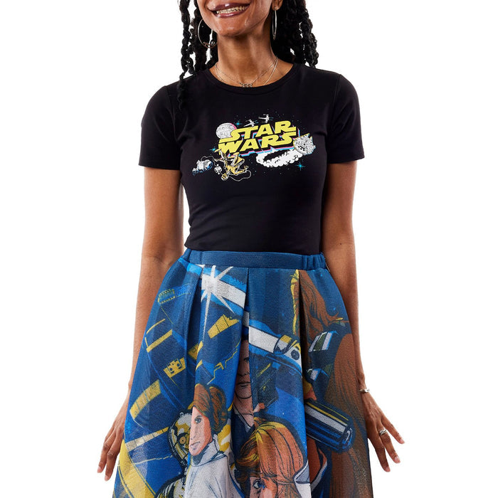 Loungefly Stitch Shoppe Star Wars Logo Ariana Top