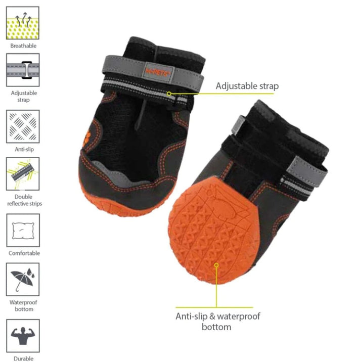 M-pets dog hiking boots S-M
