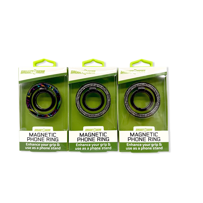 Magnetic Phone Ring - 6 Pieces Per Retail Ready Display 26037 GADGET GEAR