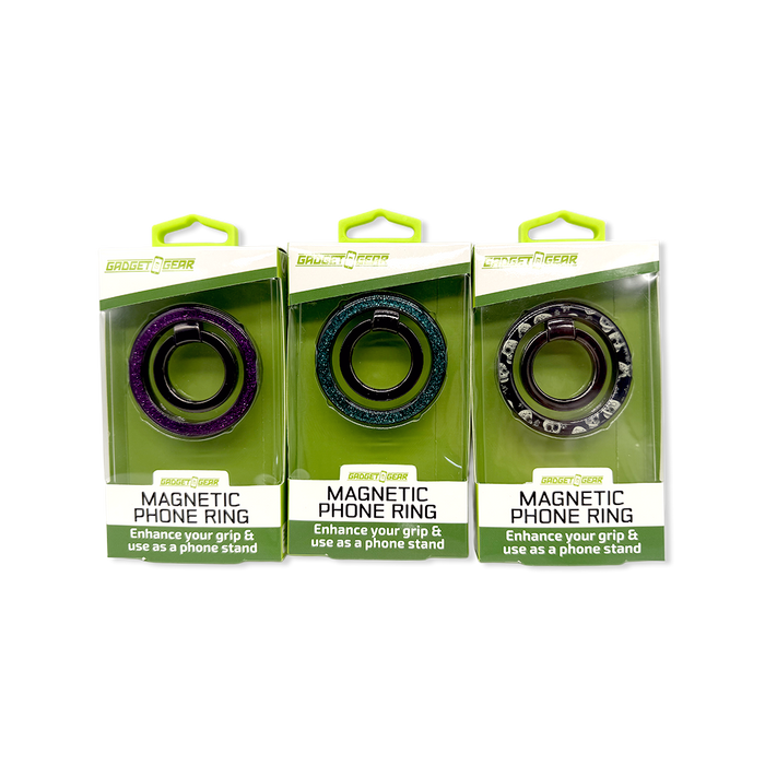 Magnetic Phone Ring - 6 Pieces Per Retail Ready Display 26037 GADGET GEAR