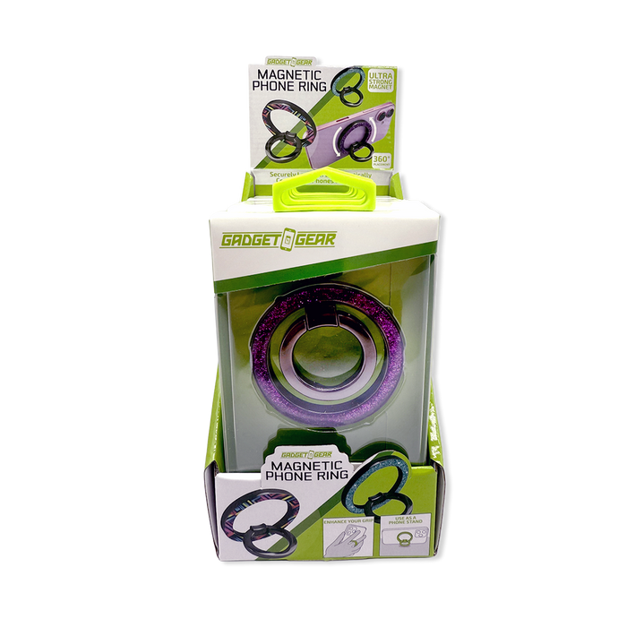 Magnetic Phone Ring - 6 Pieces Per Retail Ready Display 26037 GADGET GEAR