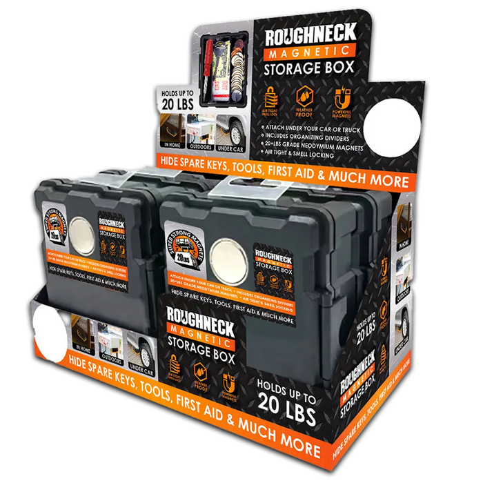 Magnetic Storage Box - 4 Pieces Per Retail Ready Display 41592 ROUGHNECK