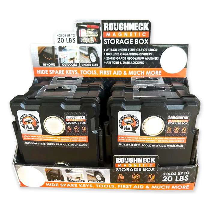 Magnetic Storage Box - 4 Pieces Per Retail Ready Display 41592 ROUGHNECK