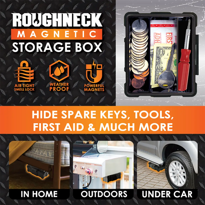Magnetic Storage Box - 4 Pieces Per Retail Ready Display 41592 ROUGHNECK