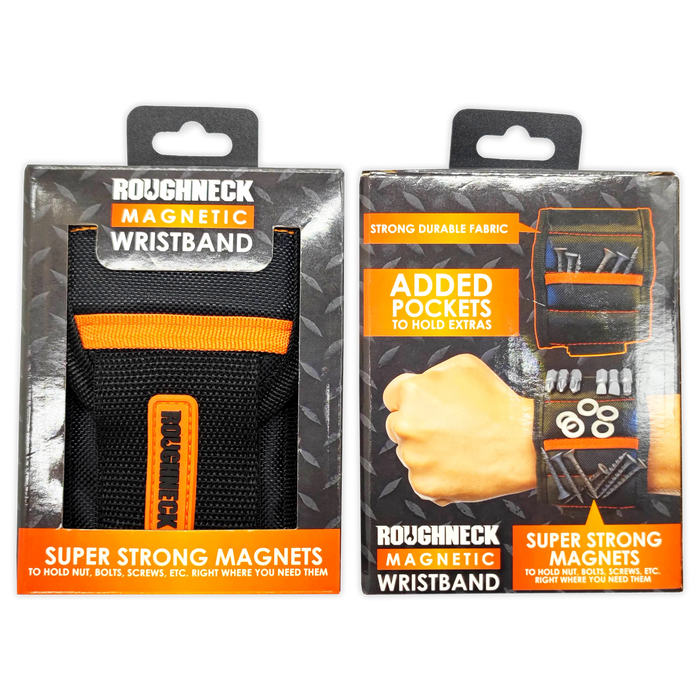 Magnetic Wristband Tool Holder - 6 Pieces Per Retail Ready Display 23863 ROUGHNECK