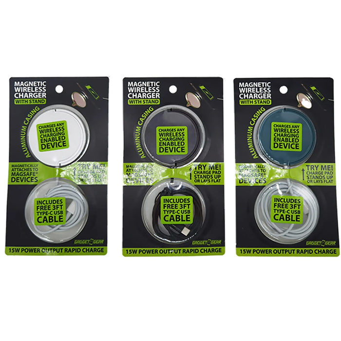 MagSafe® Wireless Phone Charging Stand 15 Watts - 6 Pieces Per Retail Ready Display 22790 GADGET GEAR