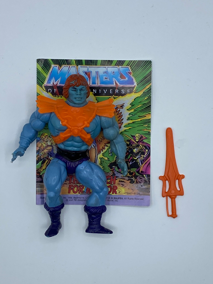 Masters of the Universe VINTAGE Faker Complete (1982, soft head w/ sticker)