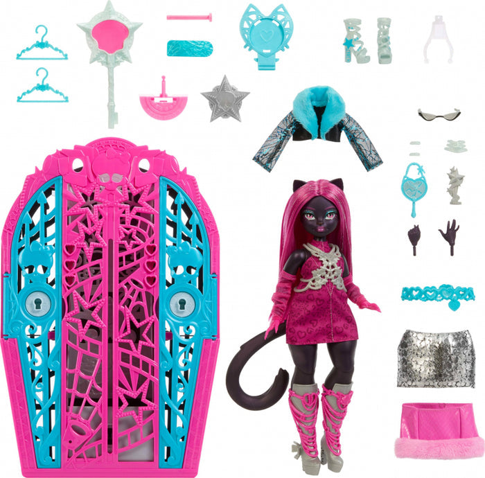 Mattel Monster High Skulltimate Series Hauntlywood Mysteries Catty Noir