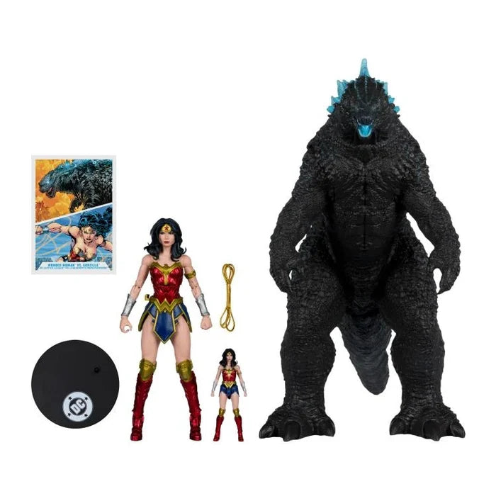 McFarlane Toys DC Multiverse Wonder Woman vs Godzilla Megafig 2-Pack