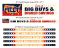 Merchandising Fixture - 3' Merchandising 7 Sign Set 975840 NOVELTY INC