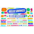 Merchandising Fixture - 3' Merchandising 7 Sign Set 977260 NOVELTY INC