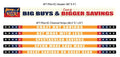 Merchandising Fixture - 4' Merchandising 6 Sign Set 975850 KIPP BROTHERS