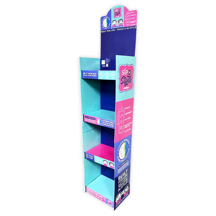 Merchandising Fixture - Corrugated 40 oz Cup Floor Display ONLY 979210 NOVELTY INC