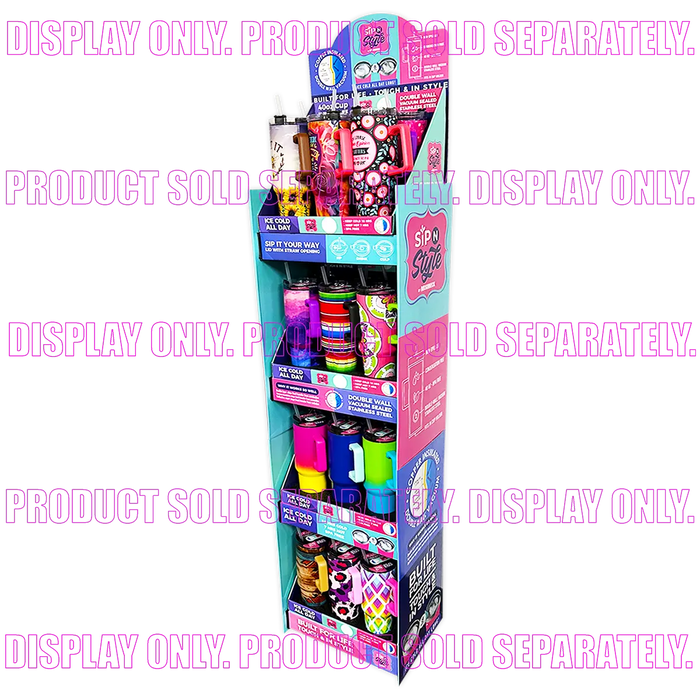 Merchandising Fixture - Corrugated 40 oz Cup Floor Display ONLY 979210 NOVELTY INC