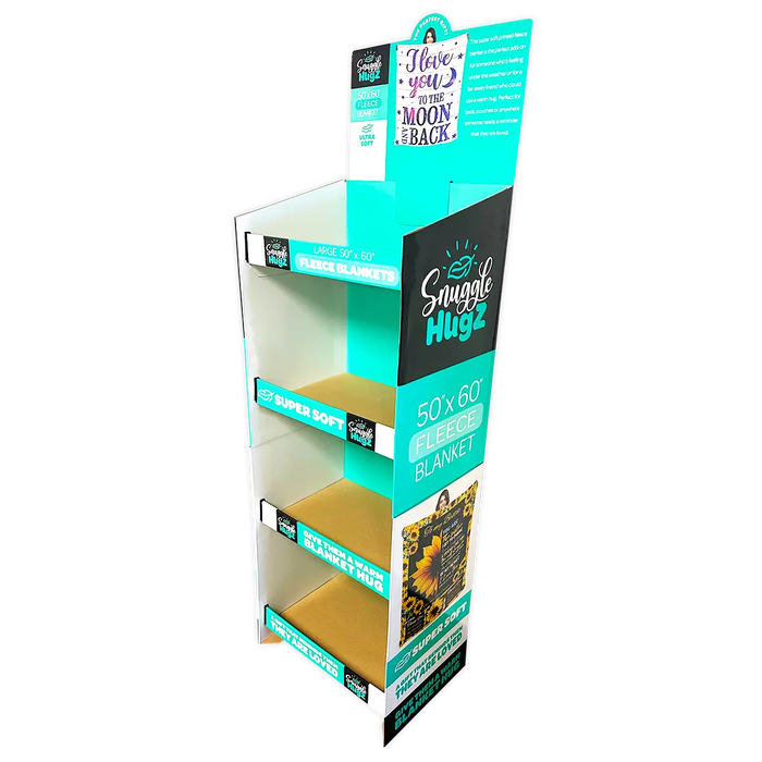 Merchandising Fixture - Corrugated Printed Blanket Floor Display ONLY 978110 KIPP BROTHERS