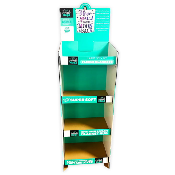 Merchandising Fixture - Corrugated Printed Blanket Floor Display ONLY 978110 KIPP BROTHERS