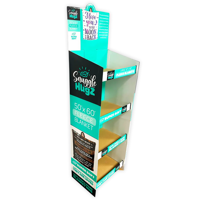 Merchandising Fixture - Corrugated Printed Blanket Floor Display ONLY 978110 KIPP BROTHERS