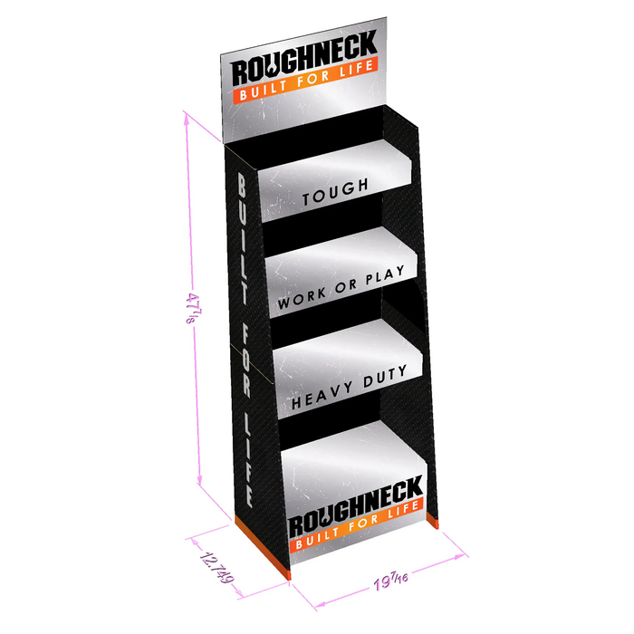 Merchandising Fixture - Corrugated Roughneck 20" Floor Display ONLY 976400 ROUGHNECK